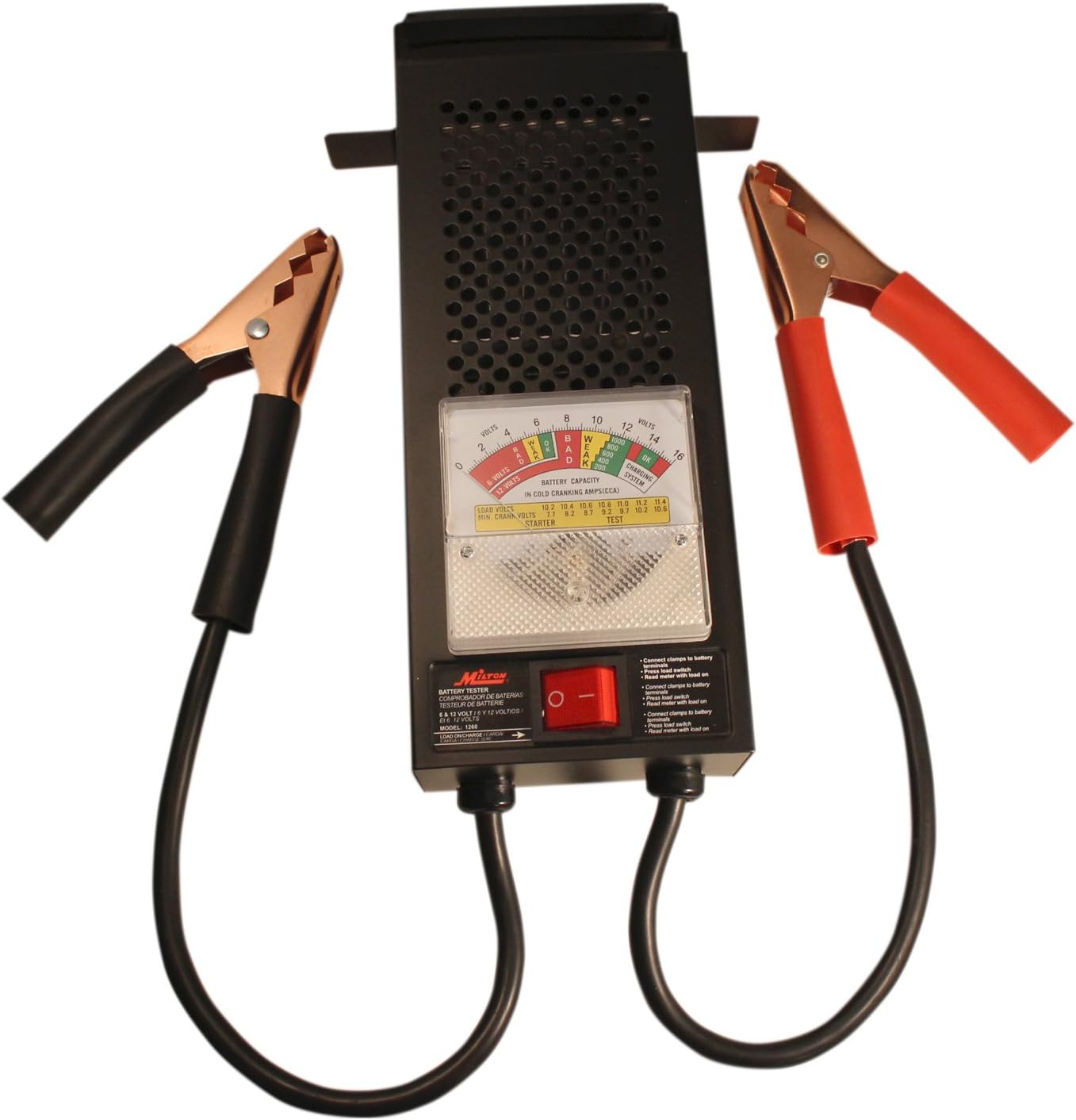 100 AMP Battery Tester for 6/12V Batteries | 1260 Milton