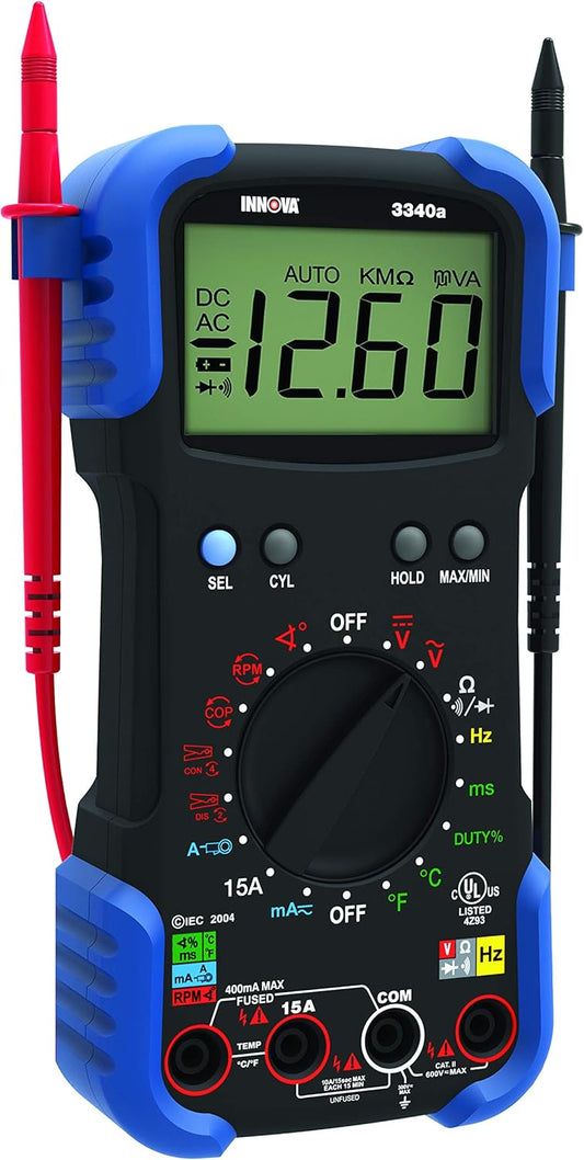 Professional Automotive Digital Multimeter, Black | 3340 Innova