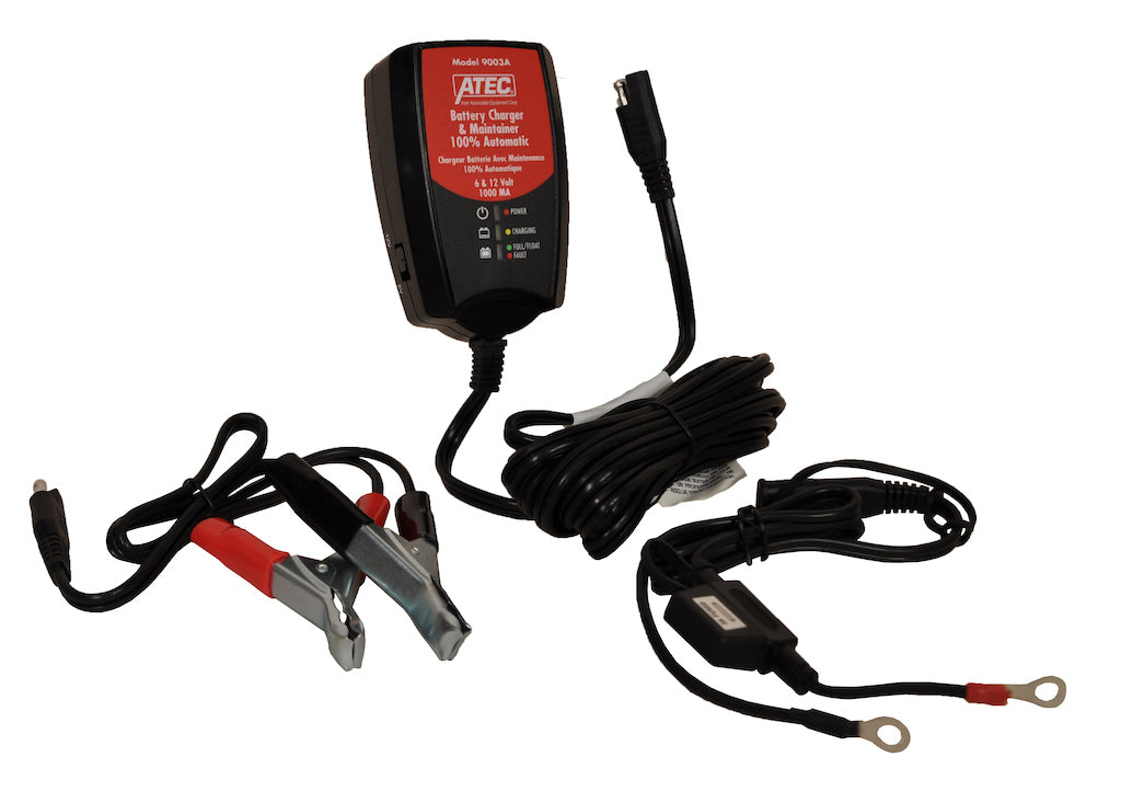 Automatic 6/12 Volt 1 Amp Battery Charger/Maintainer | 9003A Associated Equipment