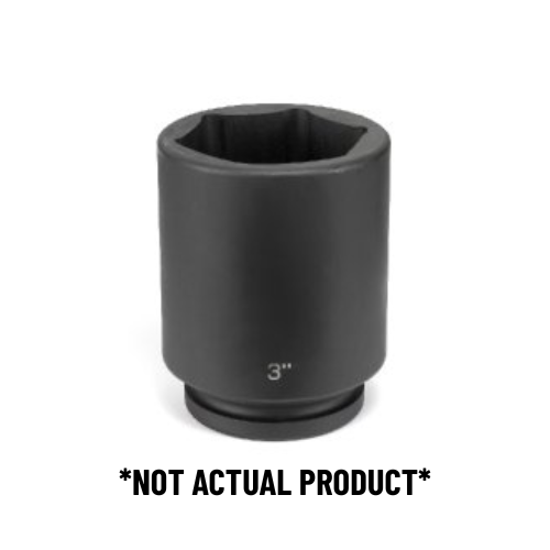 6 Point Deep Fractional Impact Socket | 4024D Grey Pneumatic