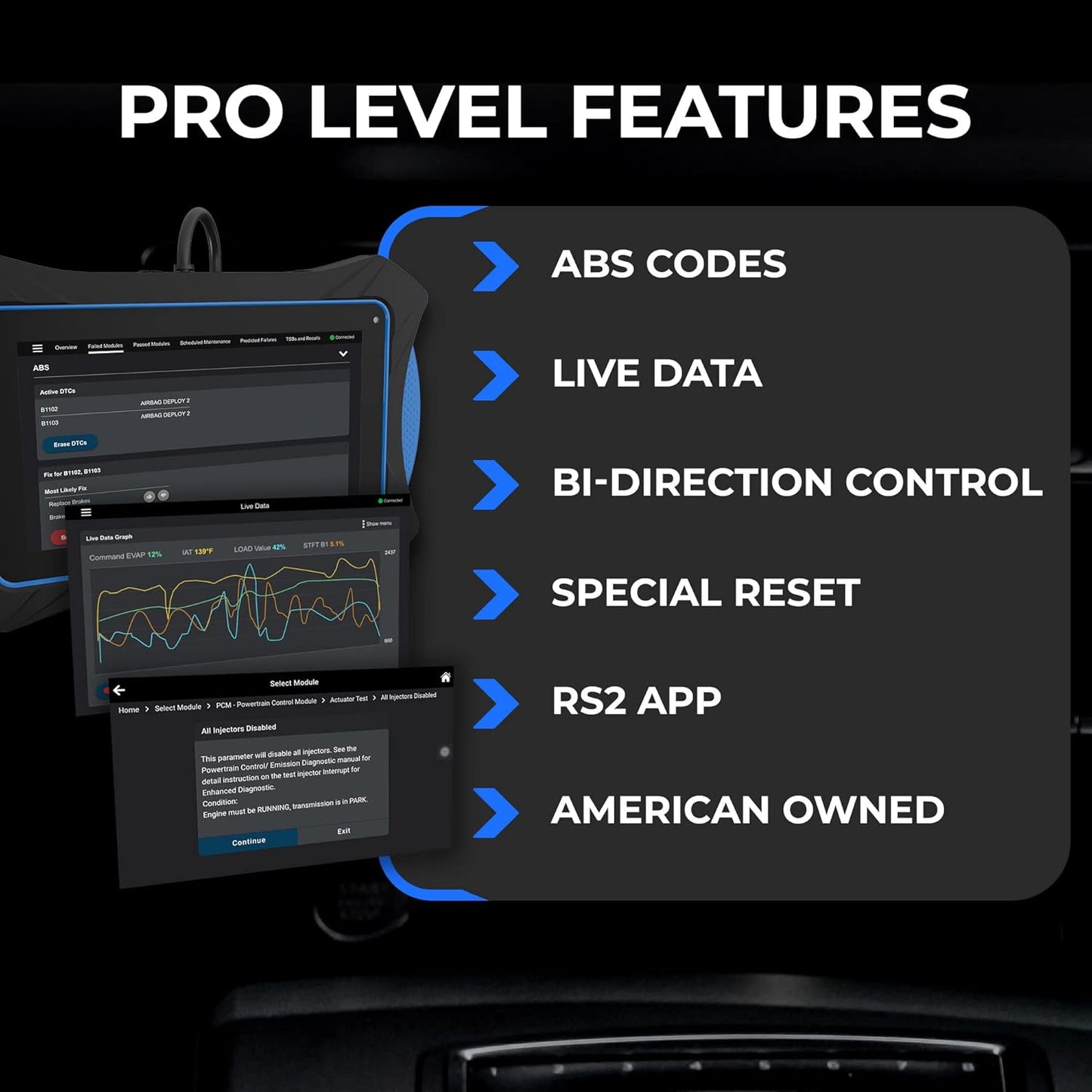 OBD2 Tablet - BiDirectional Scan Tool & Professional OBD2 Code Reader | 7111 Innova