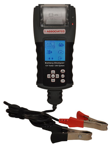 12/24 Volt Hand Held Battery-Electrical System Tester With Printer | 12-2415 Associated Equipment