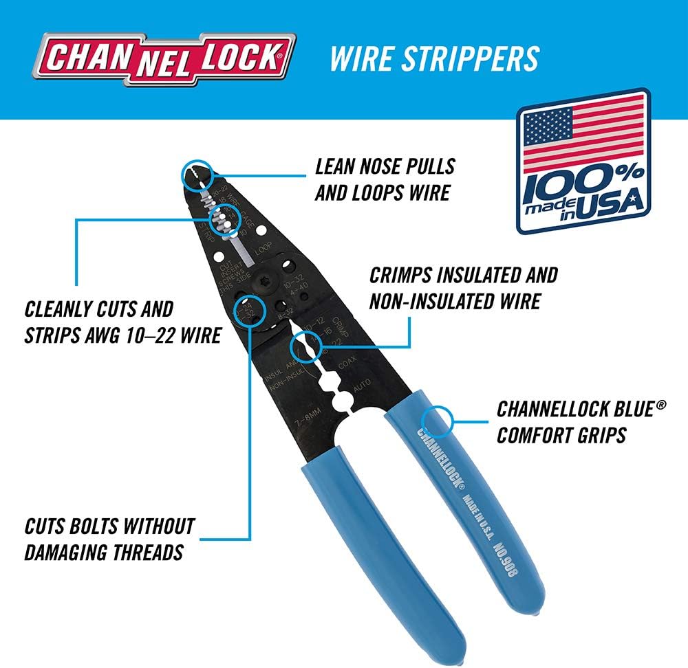 8" Wiring Tool | 908 ChannelLock