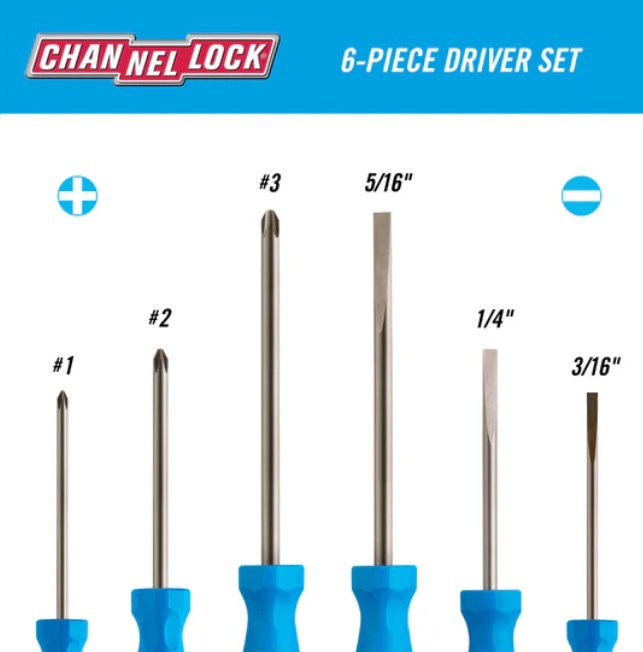 6 Piece Screw Driver | SD-6H ChannelLock
