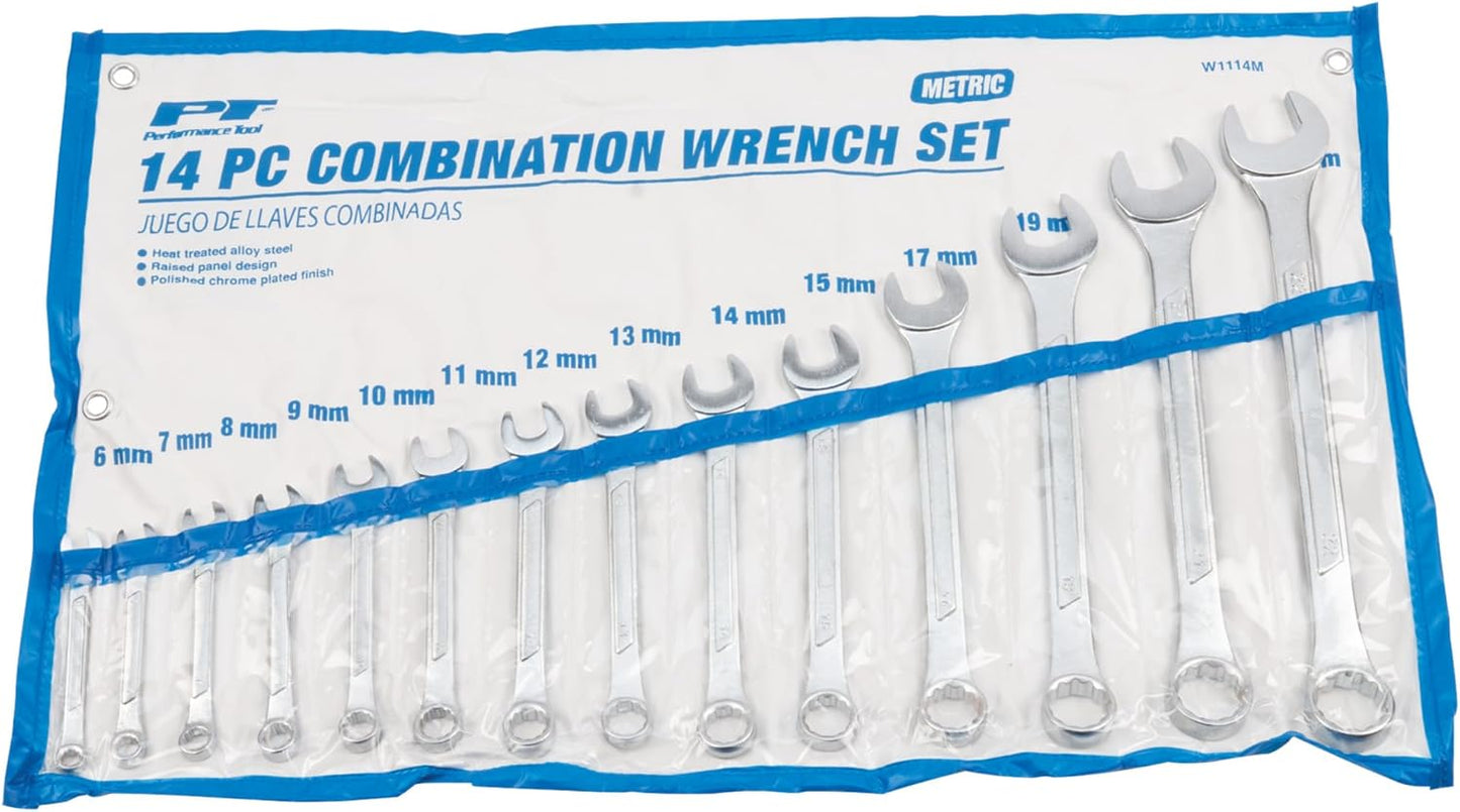 14 Piece SAE Combination Wrench Set | W1114M Performance Tool