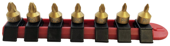 7 Pc. Stubby Phillips Bit Set | 9770 CTA Tools