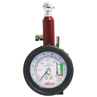 Tire Gauge with Tire Thread Depth Gauge