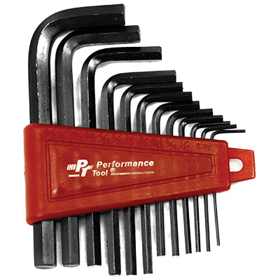 12 Piece SAE L-Shaped Hex Key Set | W1391 Performance Tool