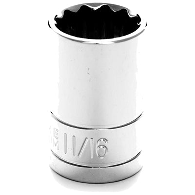 1/2 in. Drive 12 Point Standard Socket 11/16 in. | W32522 Performance Tool