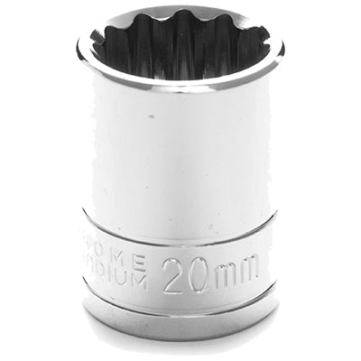 1/2 in. Drive 12 Point Standard Socket 20MM | W32820 Performance Tool