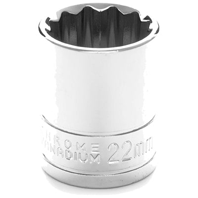 1/2 in. Drive 12 Point Standard Socket 22MM | W32822 Performance Tool