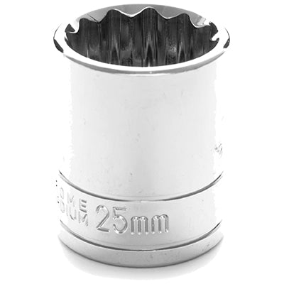 1/2 in. Drive 12 Point Standard Socket 25MM | W32825 Performance Tool