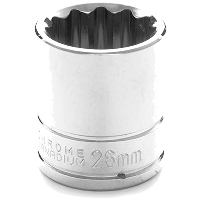 1/2 in. Drive 12 Point Standard Socket 26MM | W32826 Performance Tool