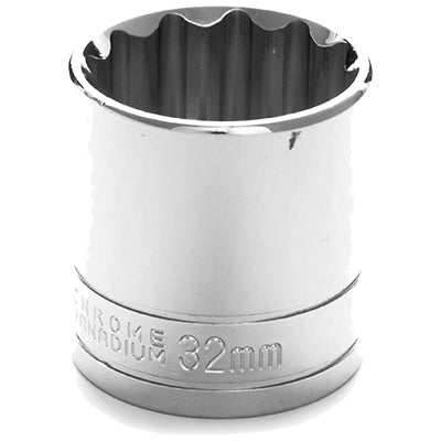 1/2 in. Drive 12 Point Standard Socket 32MM | W32832 Performance Tool
