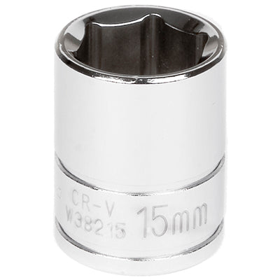 3/8 in. Drive 6 Point Standard Socket 15MM | W38215 Performance Tool