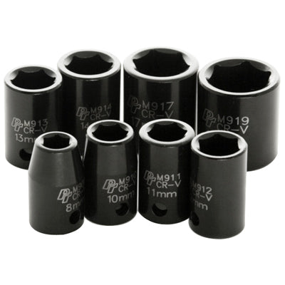 8 Piece Metric Impact Socket Set | M589DB Performance Tool