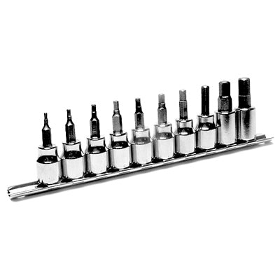 10-Piece SAE Hex Bit Socket Set | W1387 Performance Tool