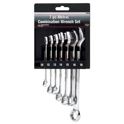 7 Piece Metric Combination Wrench Set | W30001 Performance Tool