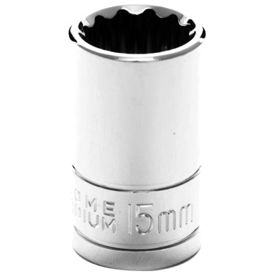 1/2 in. Drive 12 Point Standard Socket 15MM | W32815 Performance Tool