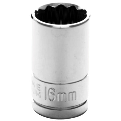 1/2 in. Drive 12 Point Standard Socket 16MM | W32816 Performance Tool