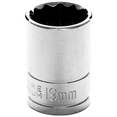 1/2 in. Drive 12 Point Standard Socket 19MM | W32819 Performance Tool