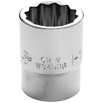 3/4 in. Drive 12 Point Standard Socket 1-1/8 in. | W34536 Performance Tool