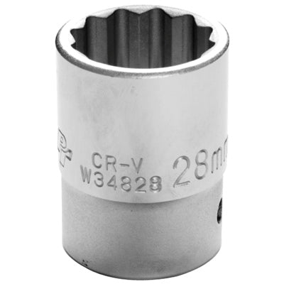 3/4 in. Drive 12 Point Standard Socket 28MM | W34828 Performance Tool