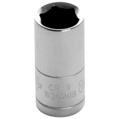 1/4 in. Drive 6 Point Standard Socket 8MM | W36208 Performance Tool