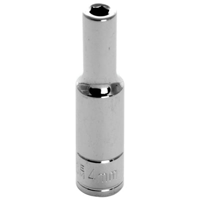 1/4 in. Drive 6 Point Deep Socket 4MM | W36404 Performance Tool
