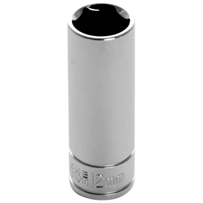 1/4 in. Drive 6 Point Deep Socket 12MM | W36412 Performance Tool