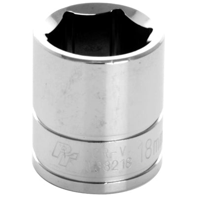 3/8 in. Drive 6 Point Standard Socket 18MM | W38218 Performance Tool