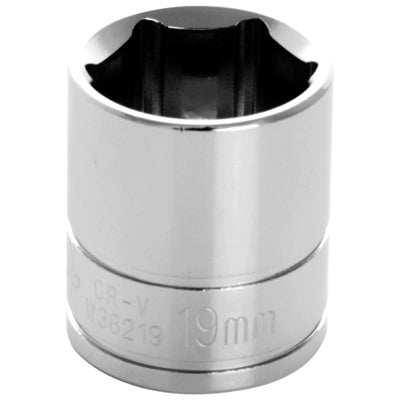 3/8 in. Drive 6 Point Standard Socket 19MM | W38219 Performance Tool