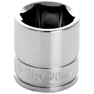 3/8 in. Drive 6 Point Standard Socket 20MM | W38220 Performance Tool