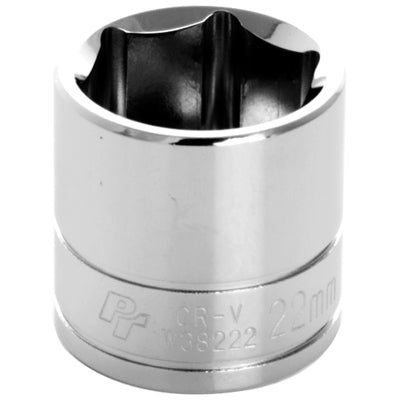 3/8 in. Drive 6 Point Standard Socket 22MM | W38222 Performance Tool
