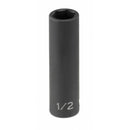 6 Point Deep Metric Impact Socket | 1021MD Grey Pneumatic