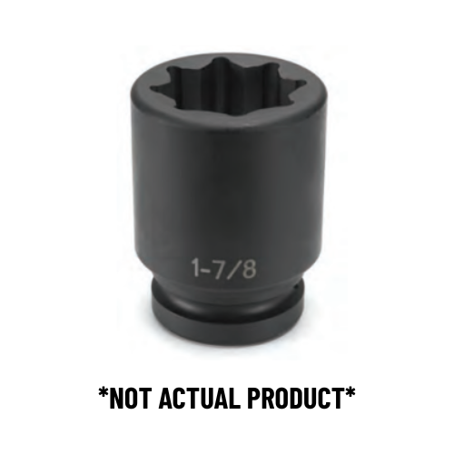1in. Drive 8pt. Deep Impact Socket – 1-3/8in | 4544SD Grey Pneumatic