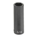 1/2 in Drive x 35mm Metric Deep Impact Socket | 2035MD Grey Pneumatic