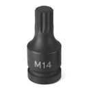 1/2" Drive x M14 Tamper Proof Triple Square Driver | 2114S Grey Pneumatic