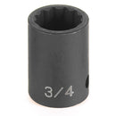 12 Point Standard Metric Impact Socket | 2117M Grey Pneumatic