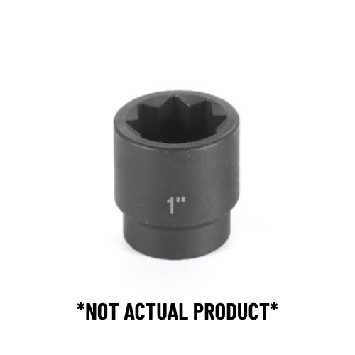 9/16 in x 1/2 in Drive 8 Point Impact Socket | 2518S Grey Pneumatic