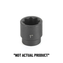 9/16 in x 1/2 in Drive 8 Point Impact Socket | 2518S Grey Pneumatic