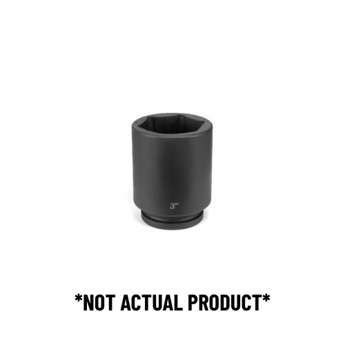6 Point Deep Fractional Impact Socket | 4044D Grey Pneumatic