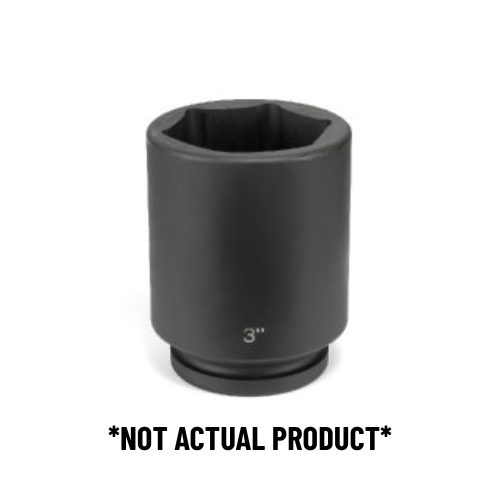 6 Point Standard Fractional Impact Socket | 4028R Grey Pneumatic
