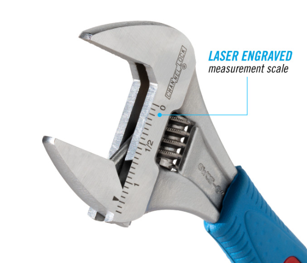 6-Inch CODE BLUE® WideAzz® Adjustable Wrench | 6WCB ChannelLock