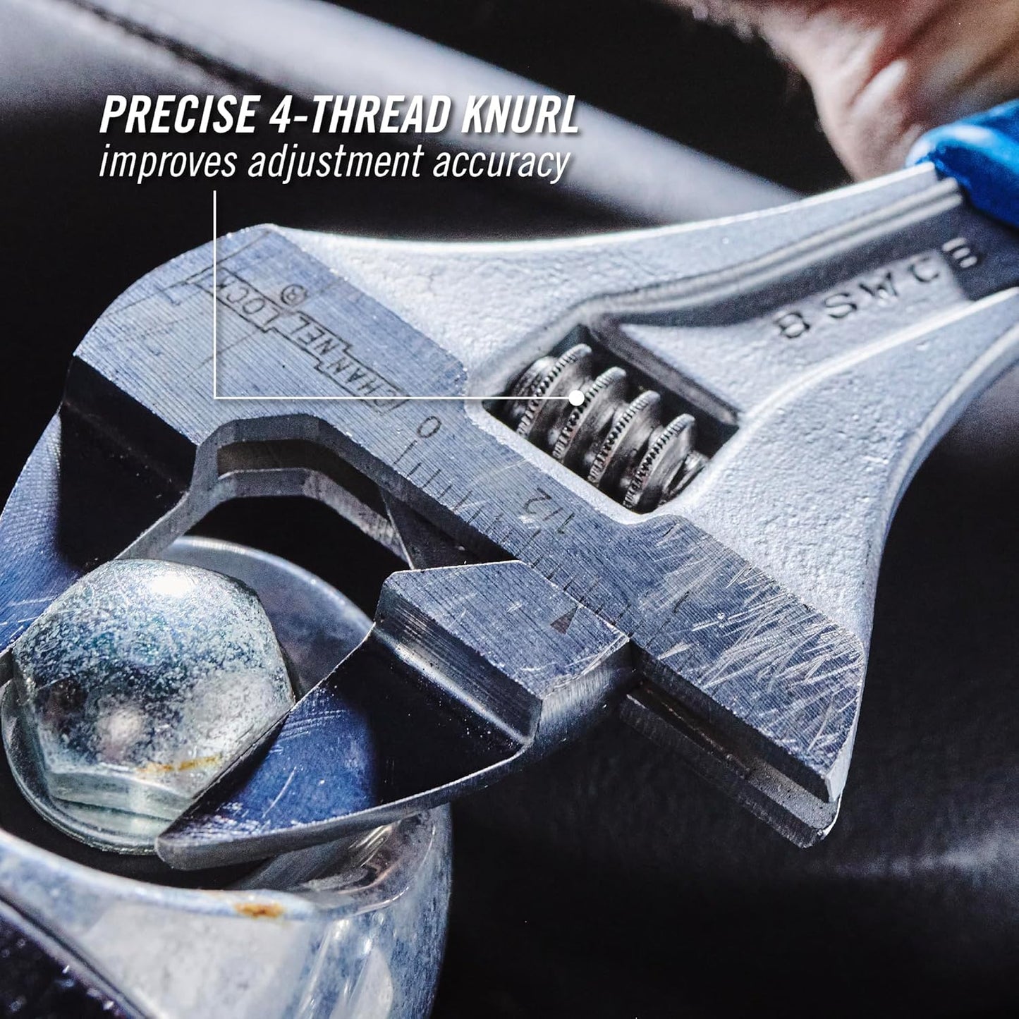 8" WIDEAZZ® Slim Jaw Adjustable Wrench | 8SWCB ChannelLock