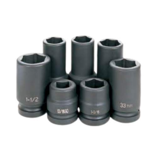 7 Pc. Truck Wheel Service Impact Socket Set | 9007 Grey Pneumatic