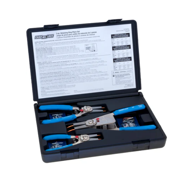 3-Piece Convertible Retaining Ring Set | RT-3 ChannelLock