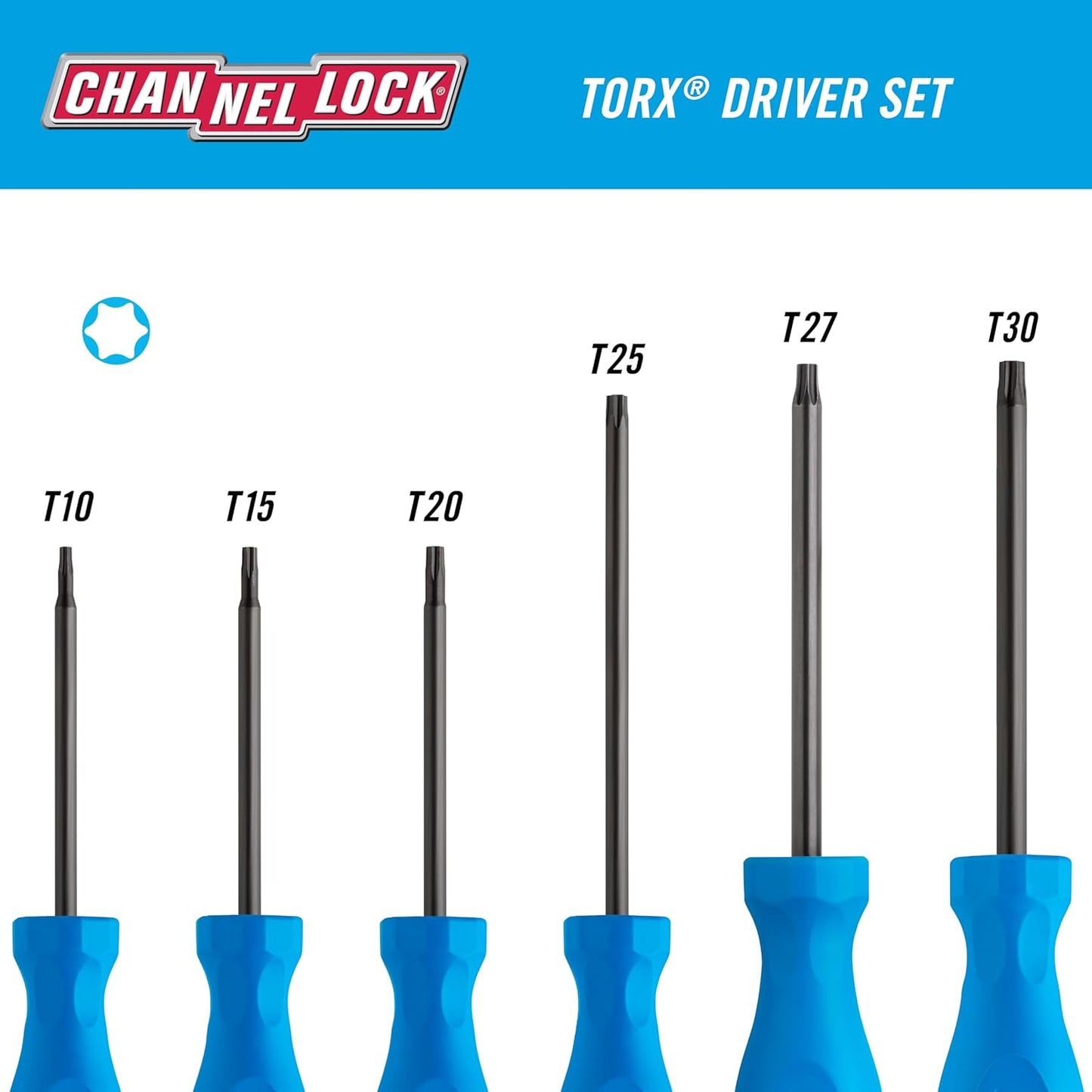 6 Piece Torx Socket Set | TS-6H ChannelLock
