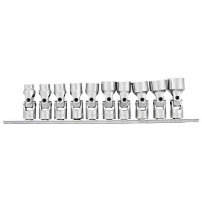 10 Piece 3/8 in. Drive Metric Flex Socket Set | W38981 Performance Tool