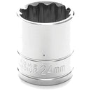 1/2 in. Drive 12 Point Standard Socket 24MM | W32824 Performance Tool